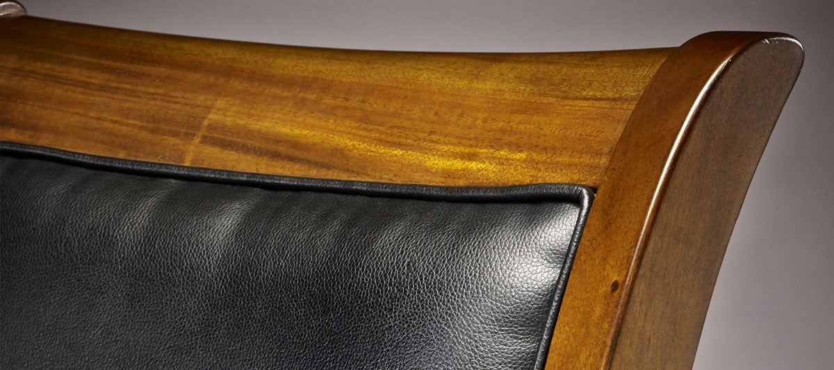 Classic High Bar Stool in Rustic Dark Brown