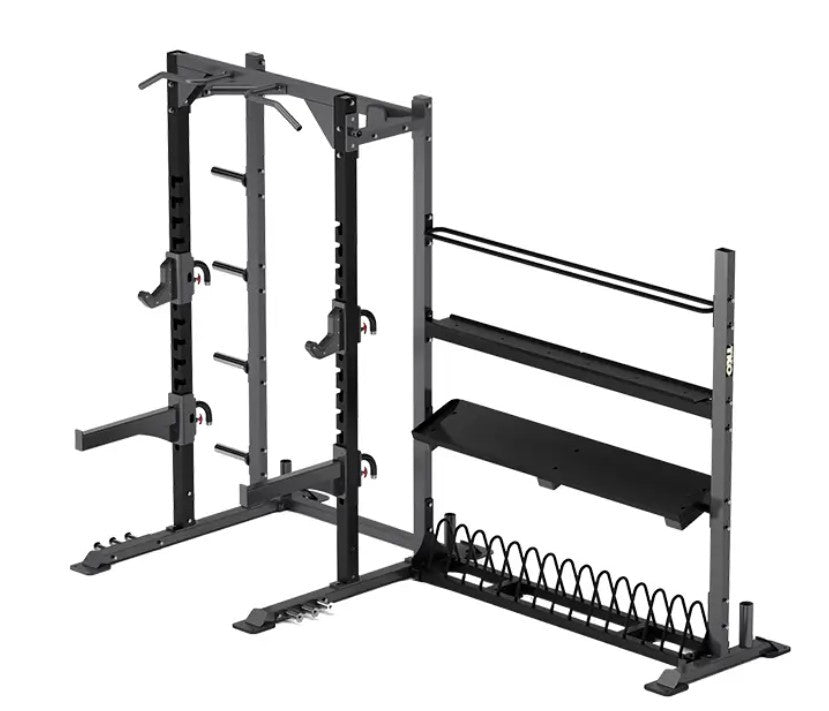 TKO Customizable Storage Rack shown with all add on options