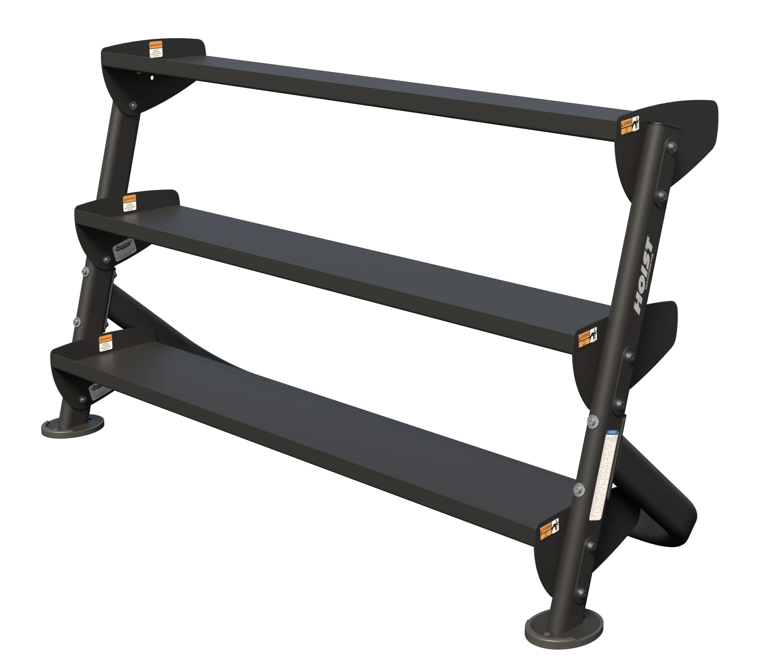 Hoist Fitness 60" Horizontal Dumbbell Rack HF 5461-60 - Fitness Outlet