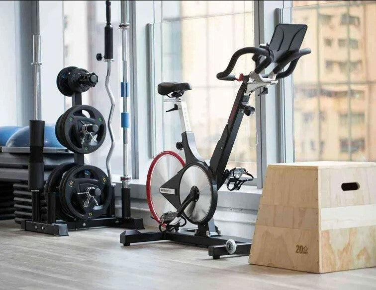 Keiser M3i Indoor Cycle with Bluetooth, Media Tray, Stretch Pads, Floor Mat, M Connect Display