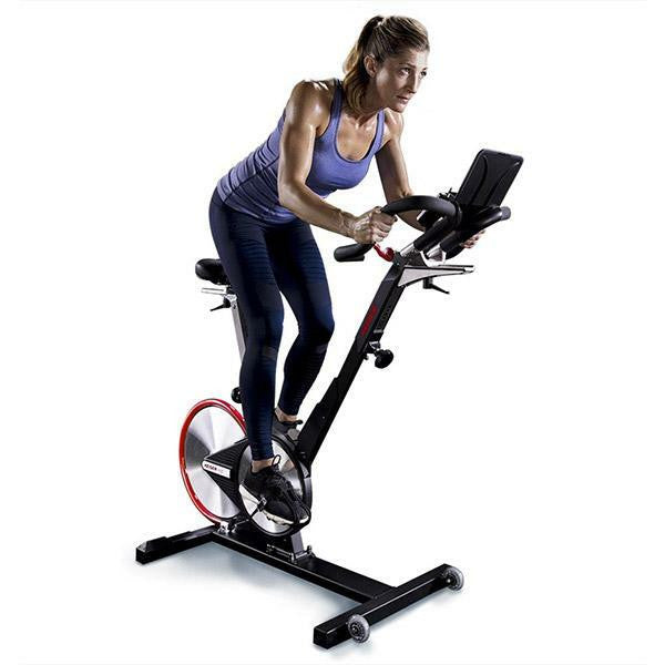 Keiser M3i Indoor Cycle with Bluetooth, Media Tray, Stretch Pads, Floor Mat, M Connect Display