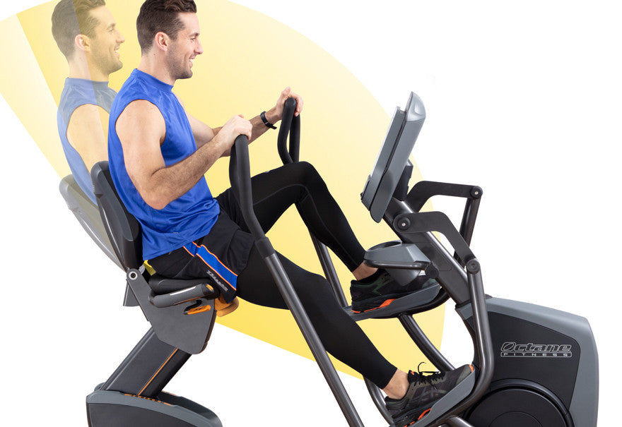 Octane Fitness XR6000S Recumbent Elliptical Cross Trainer with Swivel Seat