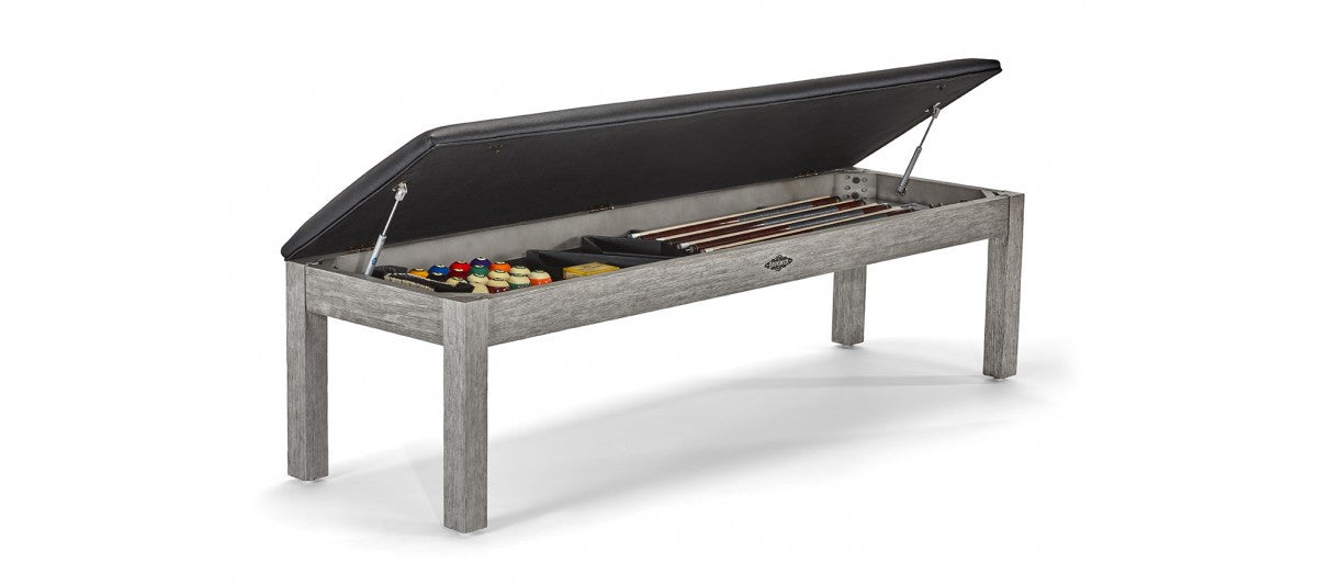 Brunswick Centennial Storage Bench in Rustic Grey - Accessories Not Included