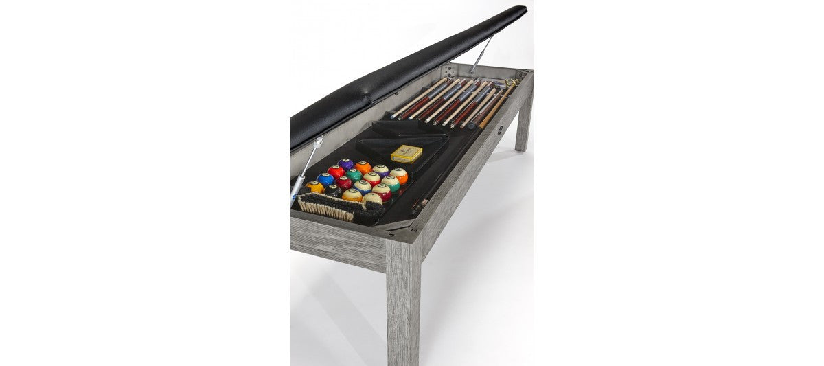 Brunswick Centennial Storage Bench in Rustic Grey - Accessories Not Included
