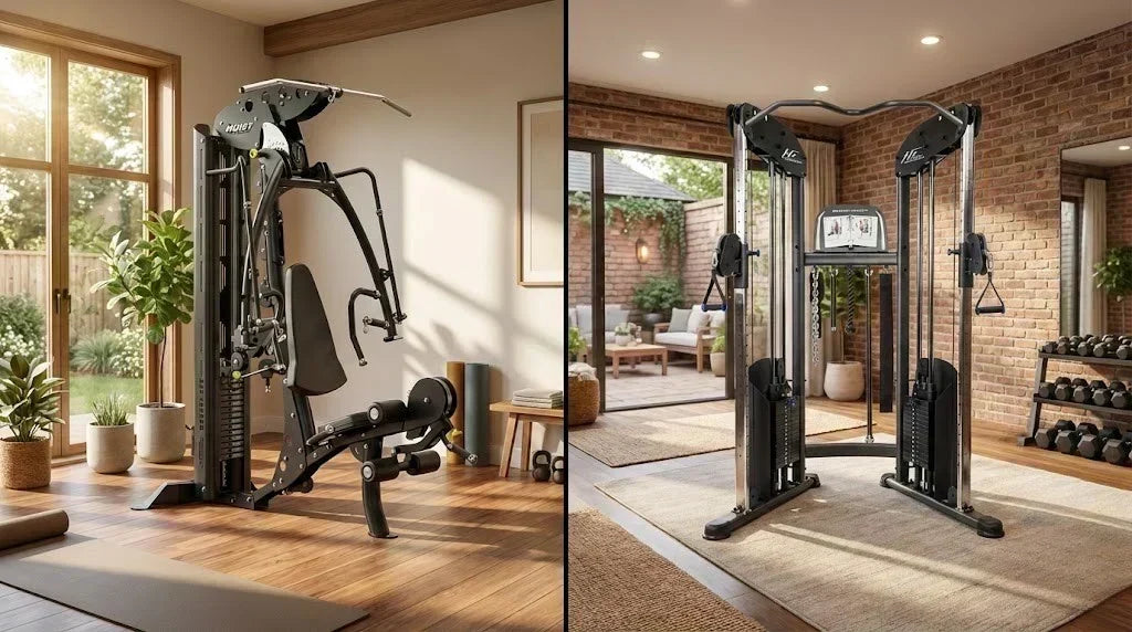 home gym and functional trainer in home gyms