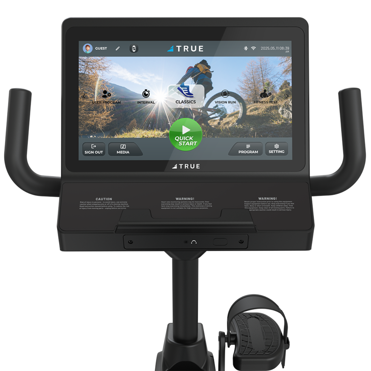 True Fitness Performance Series Recumbent Bike - 16" Touchscreen Console 