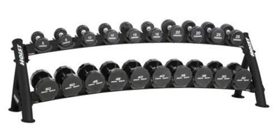 Hoist Fitness CF3461-2 Commercial (2) Tier Horizontal Dumbbell Rack - FITNESS OUTLET