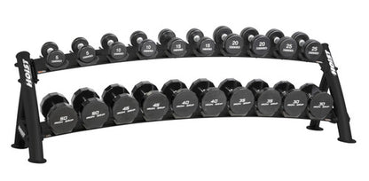 Hoist Fitness CF3461-2 Commercial (2) Tier Horizontal Dumbbell Rack - FITNESS OUTLET