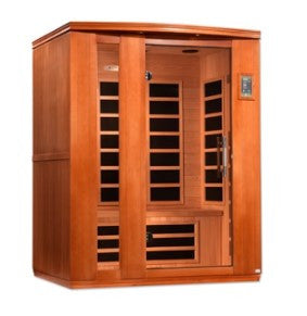 Golden Designs  Dynamic Lugano 3-person Ultra Low EMF (Under 3MG) FAR Infrared Sauna (Canadian Hemlock)