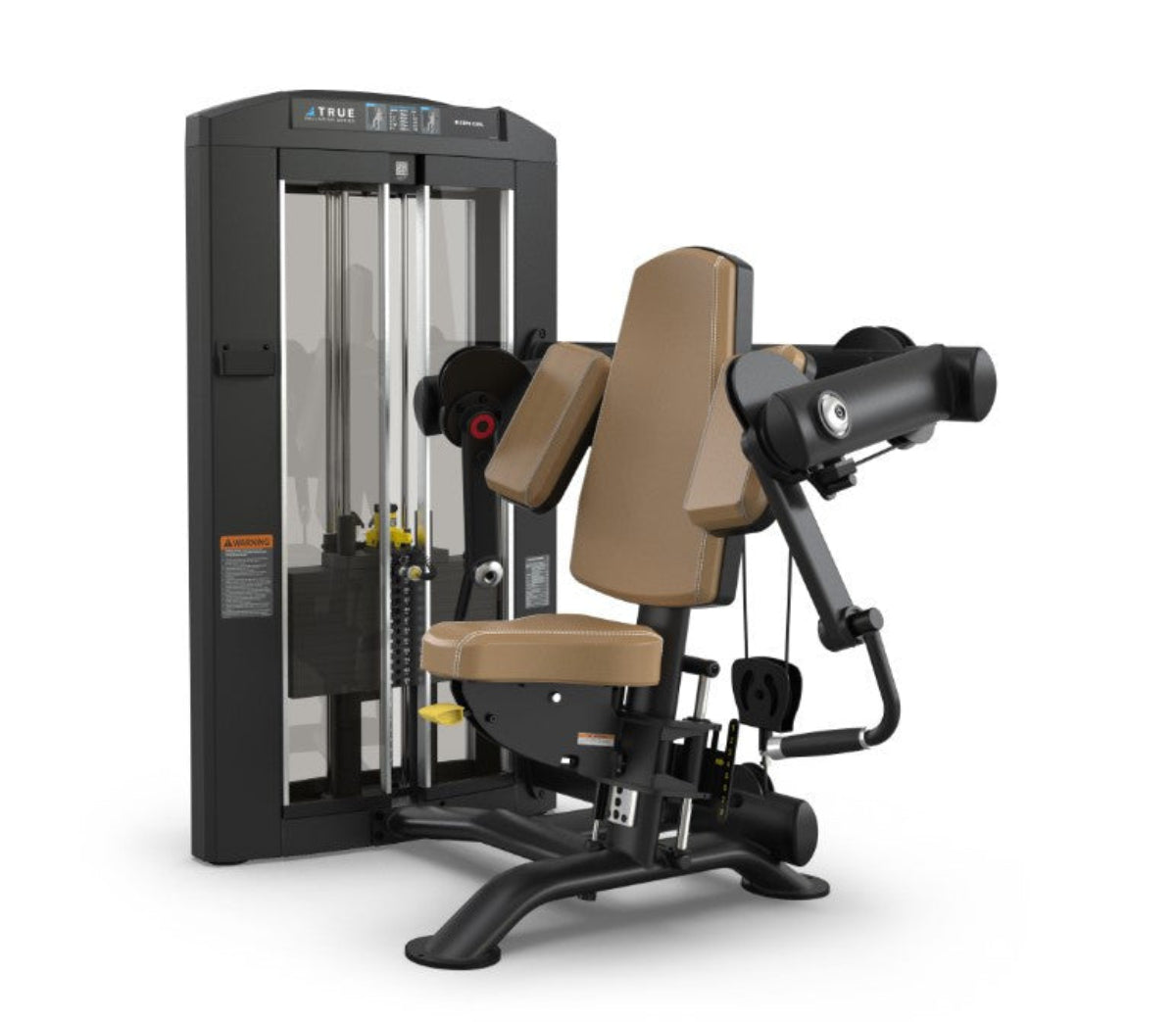 True Fitness Palladium Series SPL-0600 Seated Bicep Curl - With Acrylic Shrouds