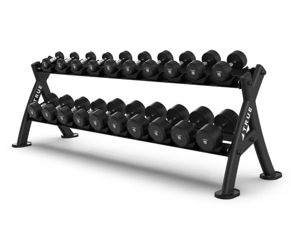 True Fitness Dumbbell Rack (6 Pair 30 Pair) Fitness Outlet