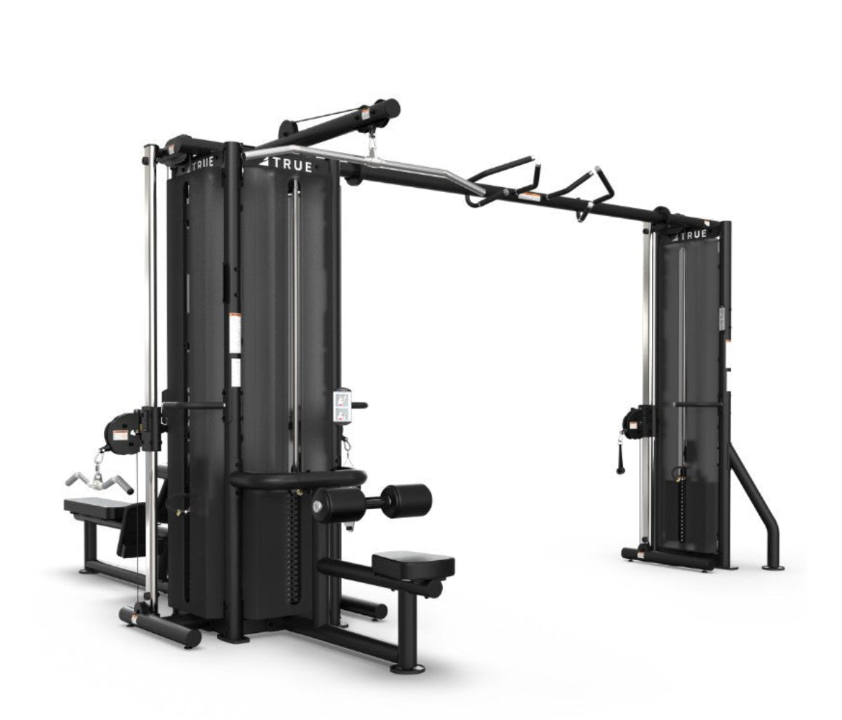 True Fitness TMS5000 Modular Frame with Cable Crossover (TMS5000 shown with optional Lat Pull Down, Seated Row and Shrouds)