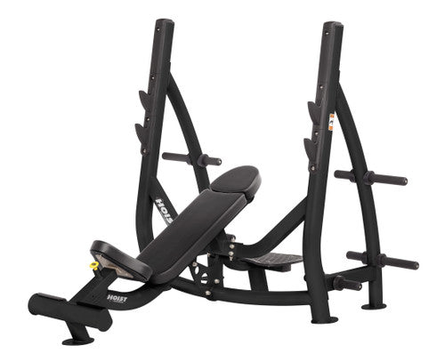 Hoist Fitness CF3172 Commercial Incline Olympic Bench with Storage - FITNESS OUTLET
