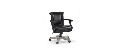 Brunswick Centennial Game Table Chair - Set of 2 - BLACK WIRE BRUSH/RUSTIC GREY