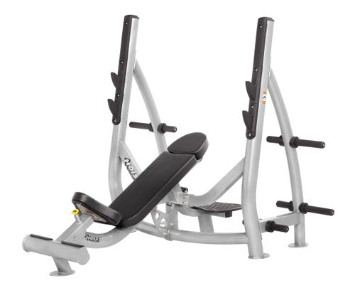 Hoist Fitness CF3172 Commercial Incline Olympic Bench with Storage - FITNESS OUTLET