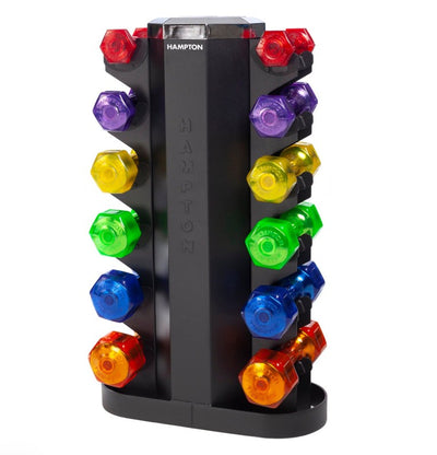Hampton Group X 2 Sided Vertical Rack - Dumbbells Sold Separately - Fitness Outlet 