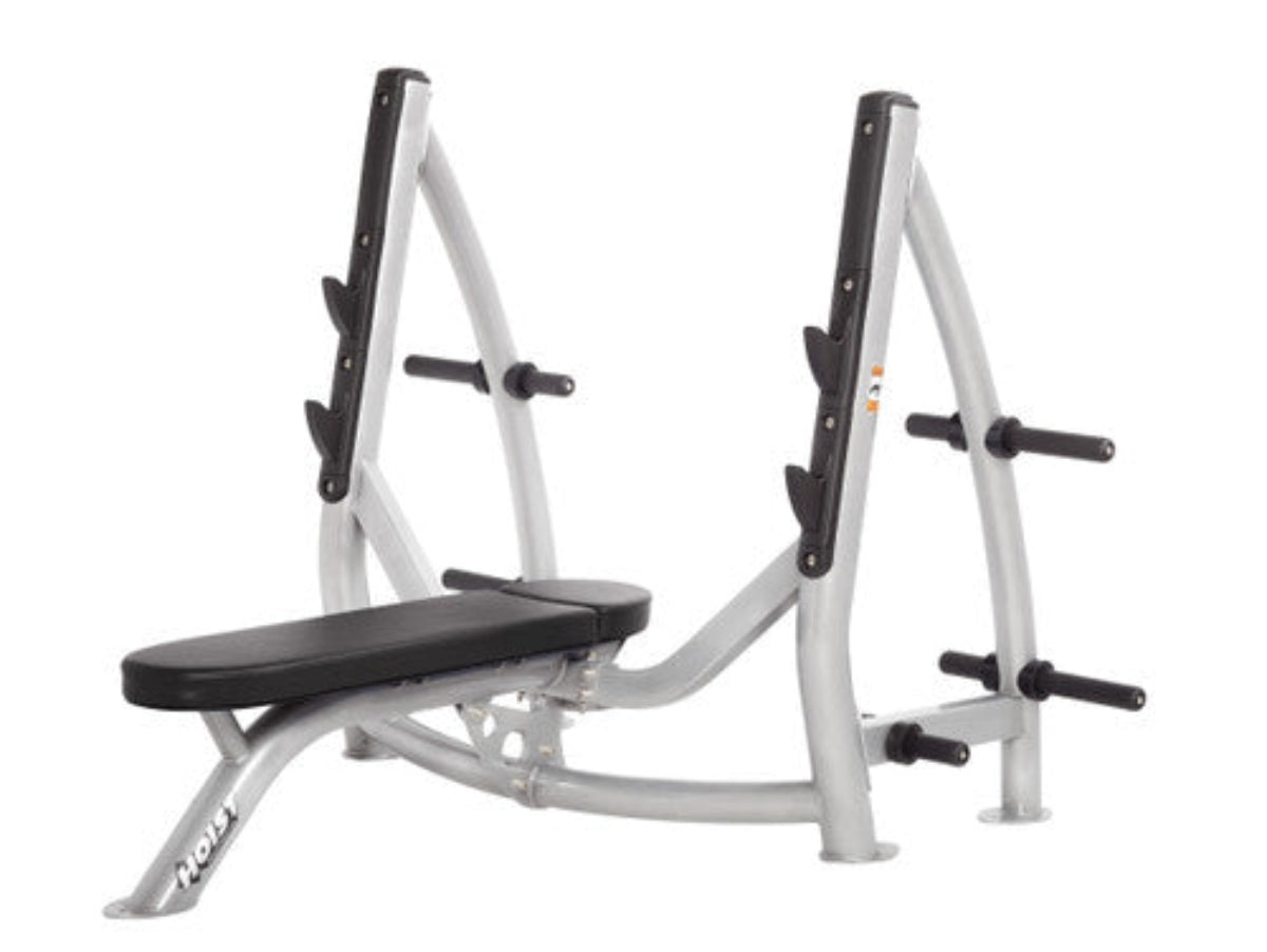 Hoist Fitness CF3170 Commercial Flat Olympic Bench with Storage - FITNESS OUTLET