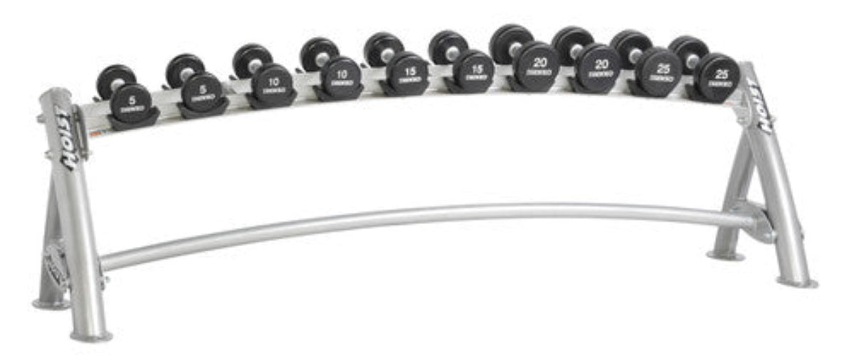 Hoist Fitness CF3461-1 Commercial (1) Tier Horizontal Dumbbell Rack - FITNESS OUTLET
