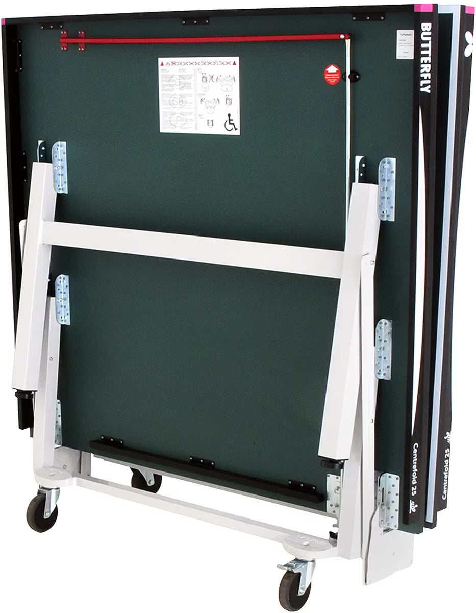 Butterfly T2625S Centrefold 25 Sky Rollaway Tennis Table