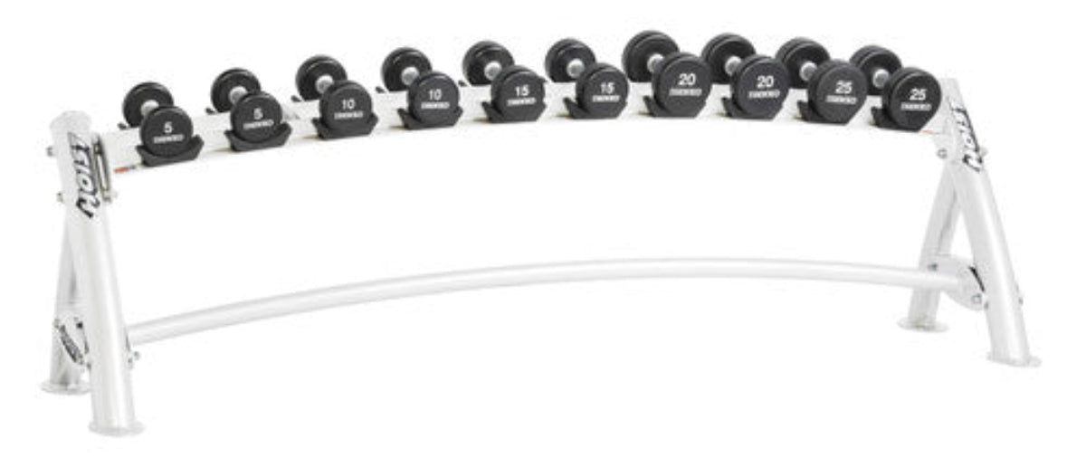 Hoist Fitness CF3461-1 Commercial (1) Tier Horizontal Dumbbell Rack - FITNESS OUTLET