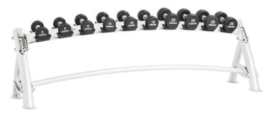 Hoist Fitness CF3461-1 Commercial (1) Tier Horizontal Dumbbell Rack - FITNESS OUTLET