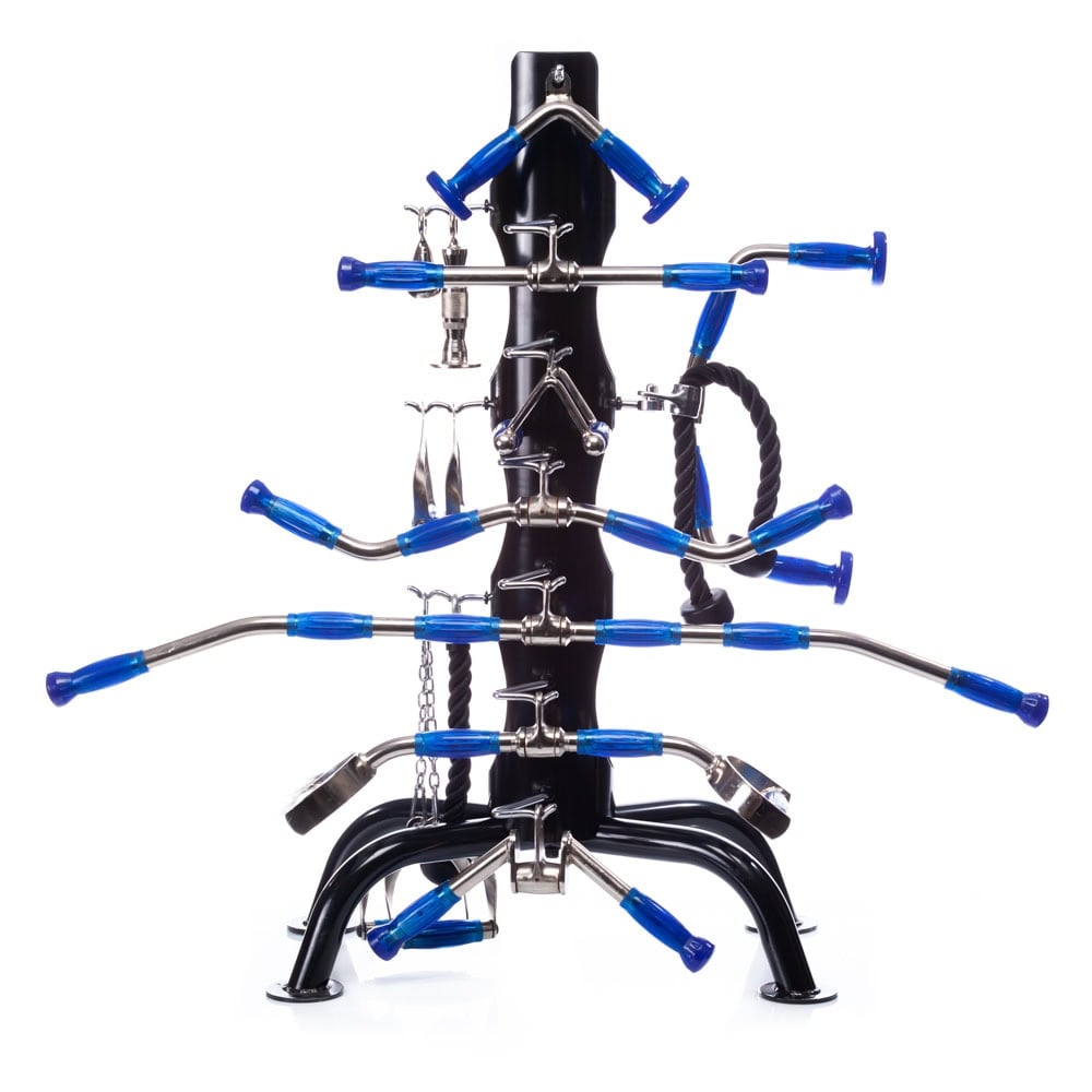 Hampton Machine Attachment Bar Club Pack 15 Piece Set with Urethane Grips - Blue 