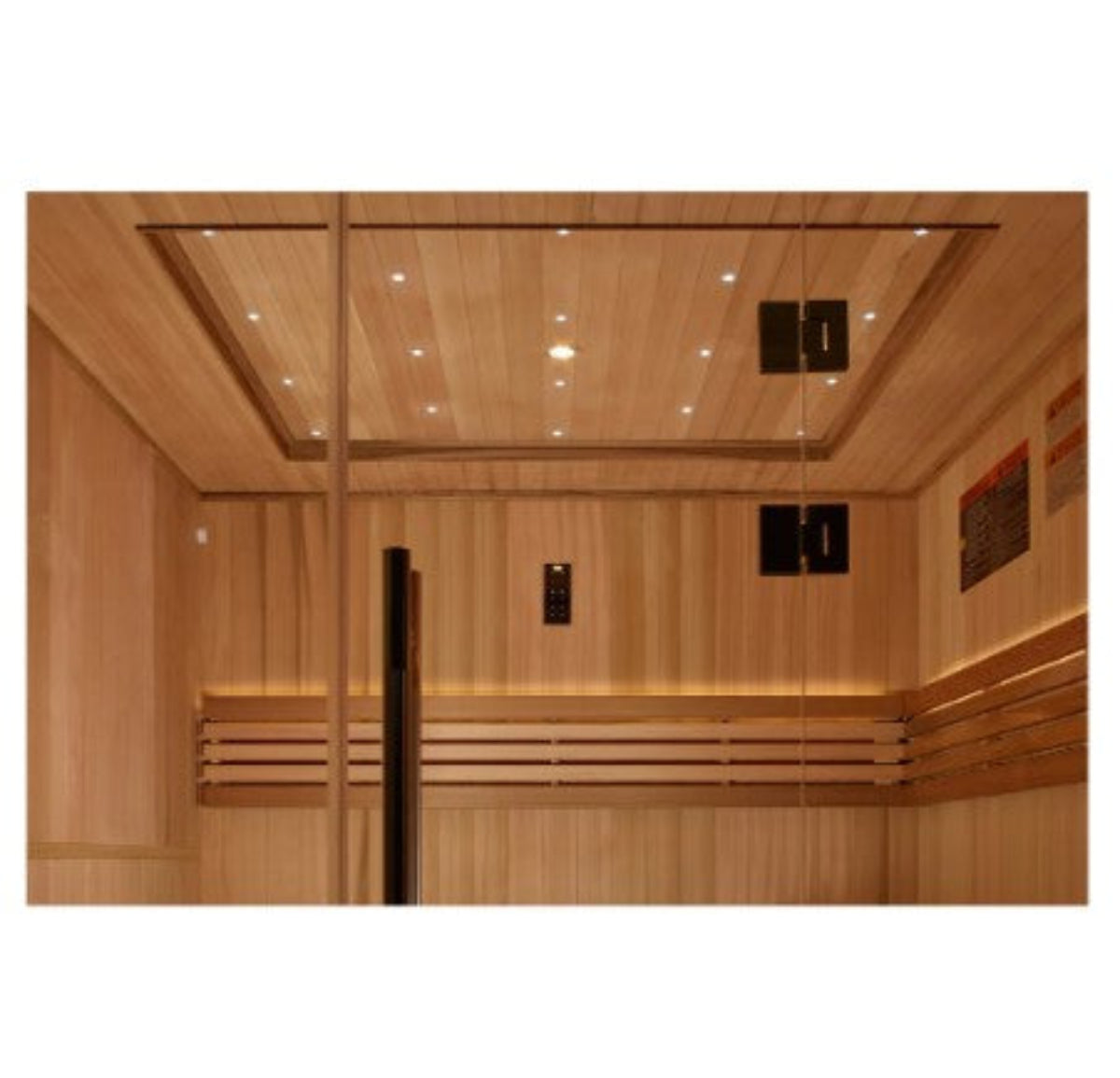 Golden Designs "Osla Edition" 6 Person Traditional Sauna - Canadian Red Cedar Interior and Pacific Premium Clear Cedar Exterior - Fitness Outlet