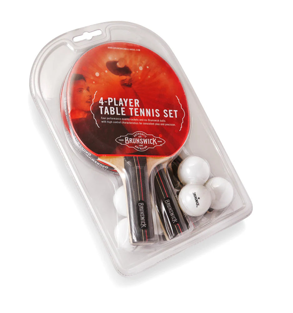 Brunswick 4 Player Table Tennis Set