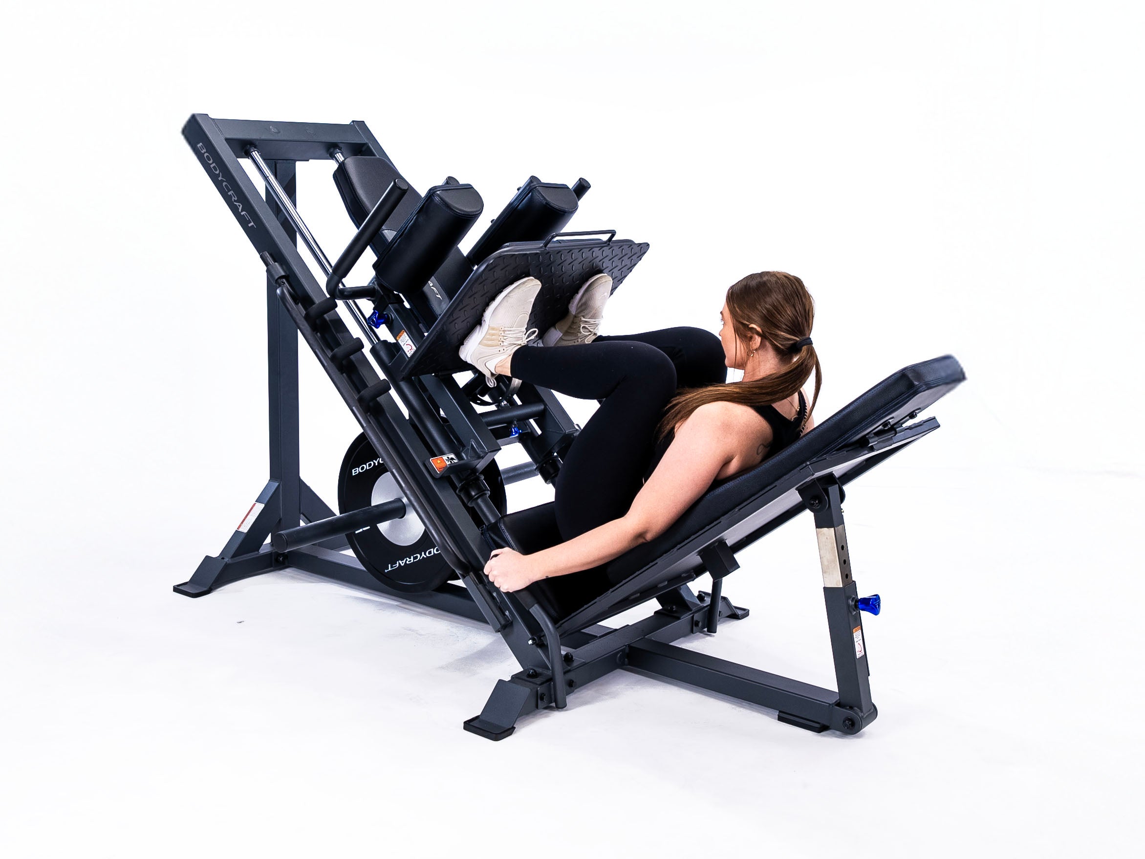 cybex plate loaded leg press sled weight BodyCraft F760 Pro Linear Bearing Leg Press / Hack Squat
