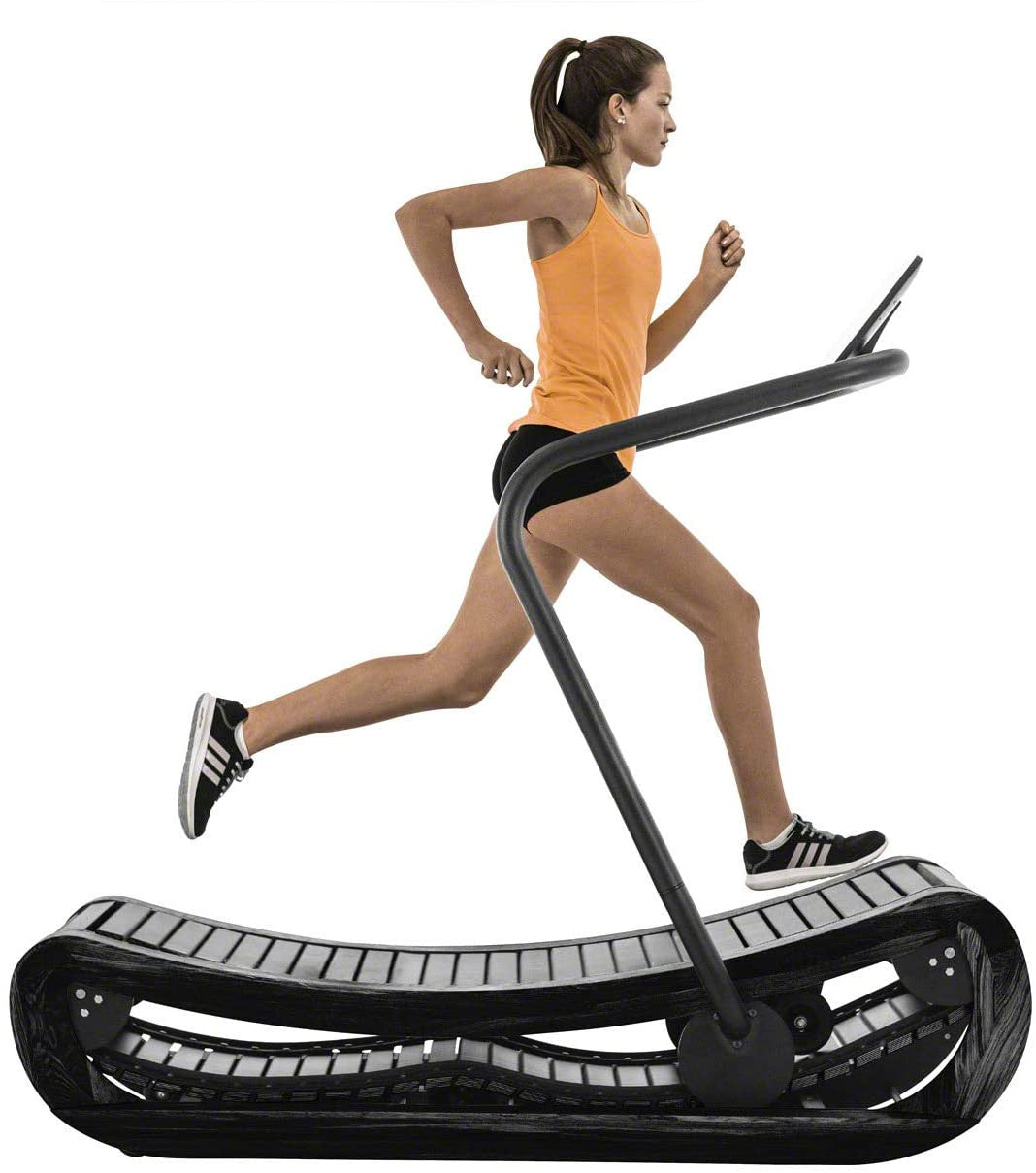 NOHrD SprintBok Curved Manual Treadmill in SHADOW