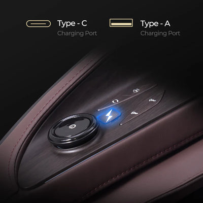 LIFETREND Luxe 4D Dual Core Faux Leather Massage Chair - Fitness Outlet