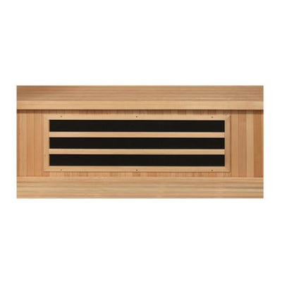 Golden Designs 4-Person Full Spectrum PureTech™ Near Zero EMF FAR Infrared Sauna with Himalayan Salt Bar (Canadian Hemlock)