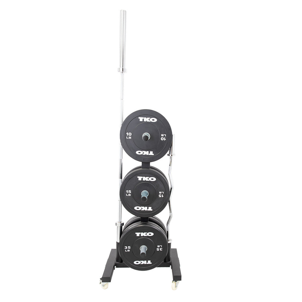 TKO Bumper Plate Rack With Wheels