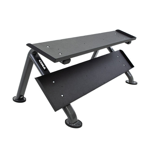 TKO 2-Tier Horizontal Dumbbell Rack | The Fitness Outlet