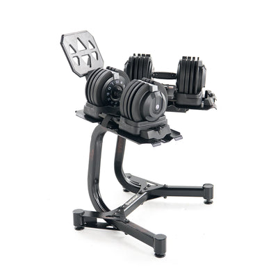 Echelon Strength Adjustable Dumbbells 752 with Stand - Fitness Outlet