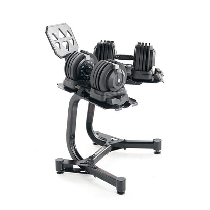 Echelon Strength Adjustable Dumbbells 752 with Stand - Fitness Outlet