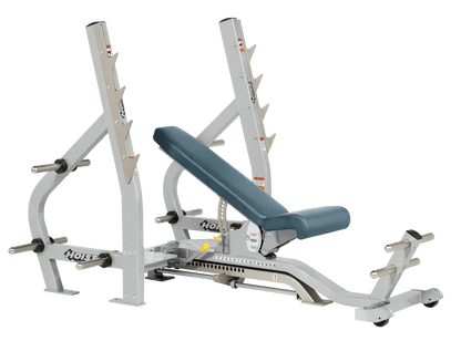 Hoist Fitness CF2179B Commercial (3) Way Flat Incline Decline Bench - Fitness Outlet 