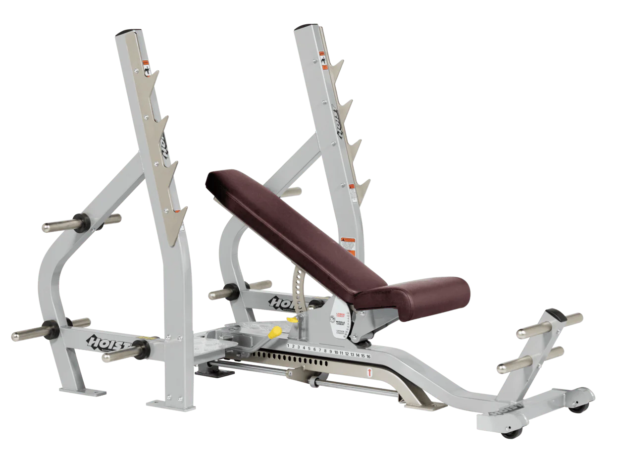 Hoist Fitness CF2179B Commercial (3) Way Flat Incline Decline Bench - Fitness Outlet 