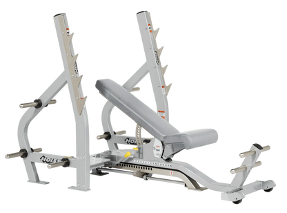 Hoist Fitness CF2179B Commercial (3) Way Flat Incline Decline Bench - Fitness Outlet 