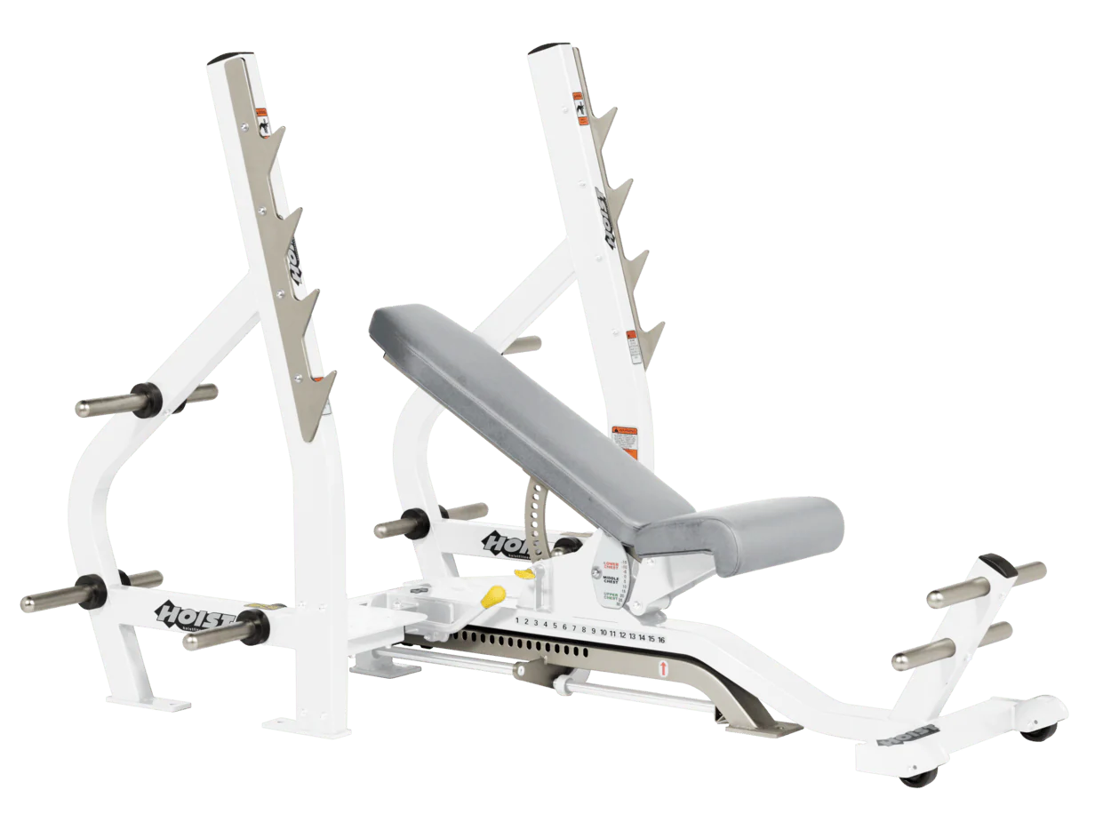 Hoist Fitness CF2179B Commercial (3) Way Flat Incline Decline Bench - Fitness Outlet 