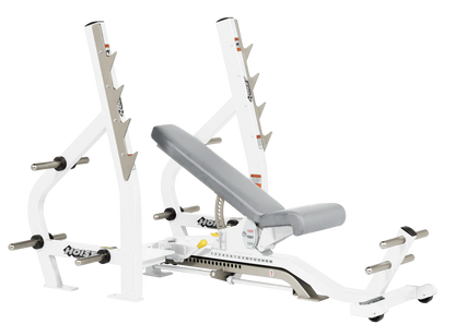 Hoist Fitness CF2179B Commercial (3) Way Flat Incline Decline Bench - Fitness Outlet 