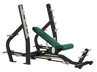 Hoist Fitness CF2179B Commercial (3) Way Flat Incline Decline Bench - Fitness Outlet 