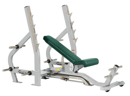 Hoist Fitness CF2179B Commercial (3) Way Flat Incline Decline Bench - Fitness Outlet 