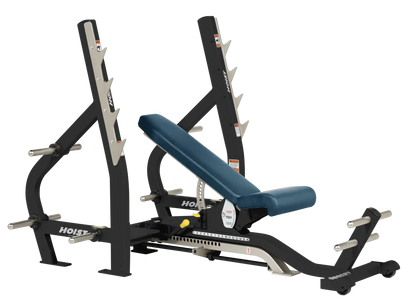 Hoist Fitness CF2179B Commercial (3) Way Flat Incline Decline Bench - Fitness Outlet 