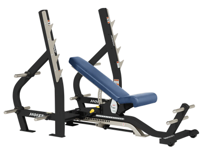 Hoist Fitness CF2179B Commercial (3) Way Flat Incline Decline Bench - Fitness Outlet 