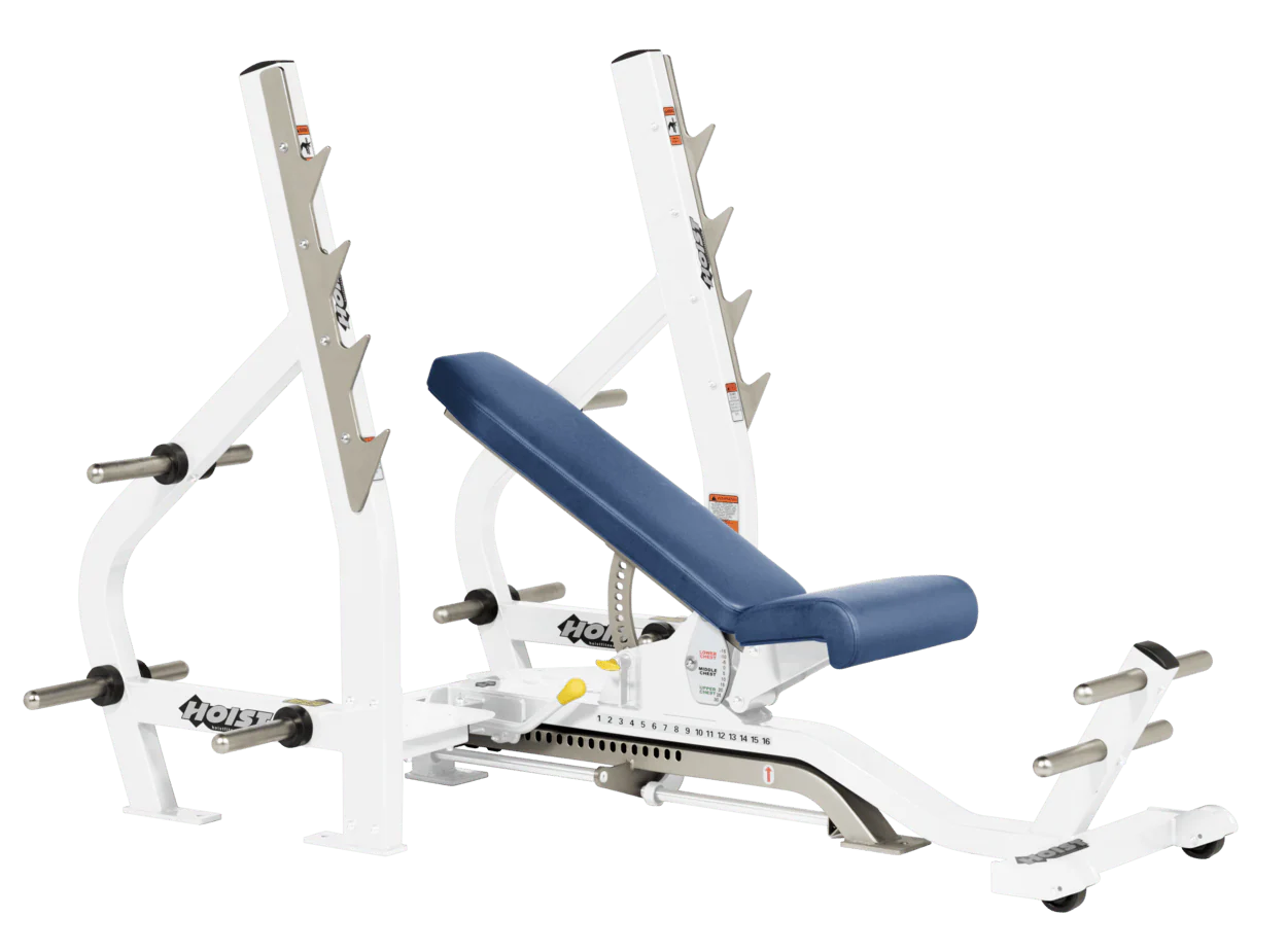 Hoist Fitness CF2179B Commercial (3) Way Flat Incline Decline Bench - Fitness Outlet 