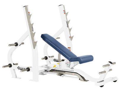 Hoist Fitness CF2179B Commercial (3) Way Flat Incline Decline Bench - Fitness Outlet 