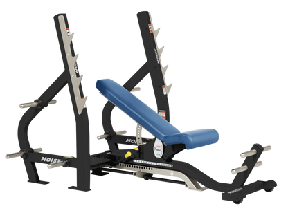 Hoist Fitness CF2179B Commercial (3) Way Flat Incline Decline Bench - Fitness Outlet 