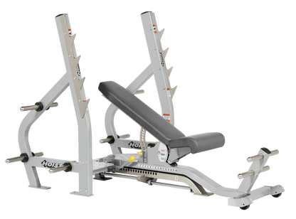Hoist Fitness CF2179B Commercial (3) Way Flat Incline Decline Bench - Fitness Outlet 