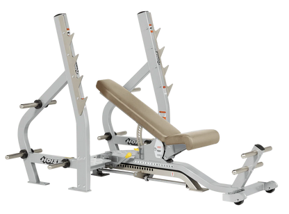 Hoist Fitness CF2179B Commercial (3) Way Flat Incline Decline Bench - Fitness Outlet 